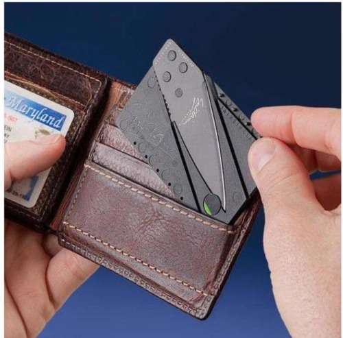 Credit Card Shaped Folding Tactical Knife