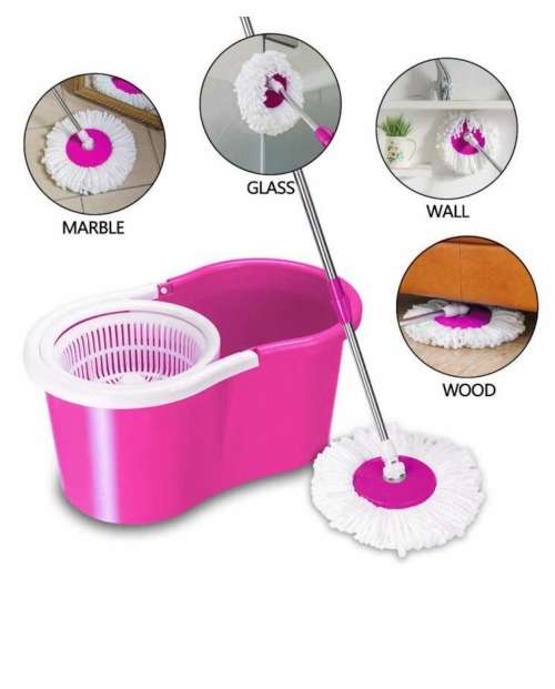 Magic Spin Mop and Plastic Bucket set (blue avaiable)