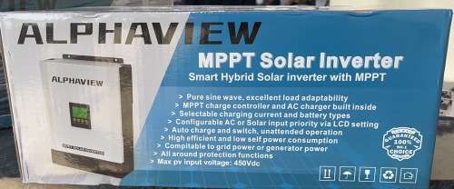 Smart Hybrid Solar inverter with MPPT/Pure sine wave/3kva/2.4kw/115A