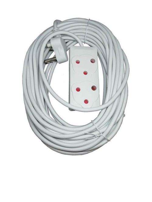 15m Extension Cord With a Two -way Multi-plug Extension Lead