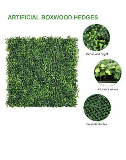 Artificial Ivy Hedge Floor Or Wall Segments - 60x40cm