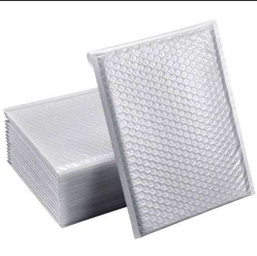 Bubble Envelopes Padded Poly Mailers -180 x 255mm- Silver-10 Pack