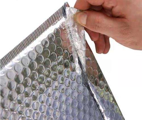 Bubble Envelopes Padded Poly Mailers -180 x 255mm- Silver-10 Pack