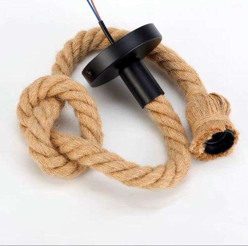 Rope style pendant lamp-1M/ Hemp rope light