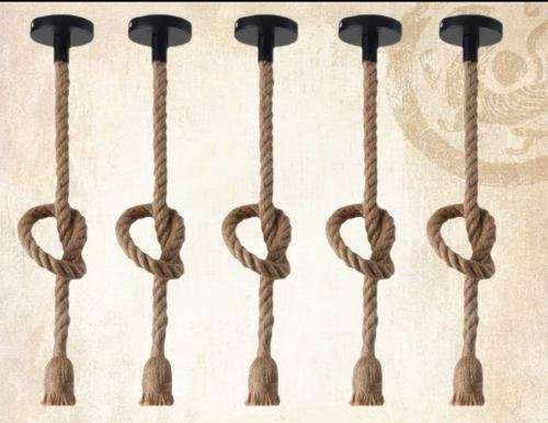 Rope style pendant lamp-1M/ Hemp rope light