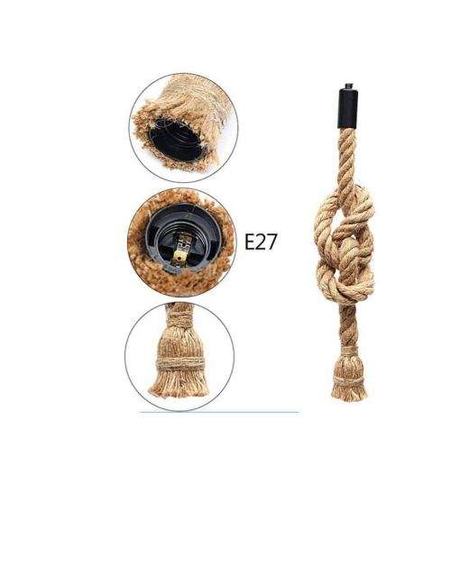 Rope style pendant lamp-1M/ Hemp rope light