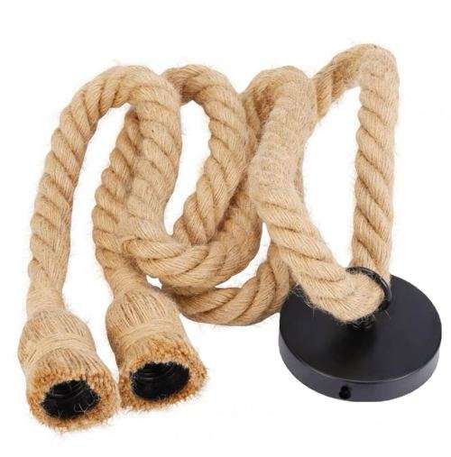 Rope style pendant lamp-2M/ Hemp rope light