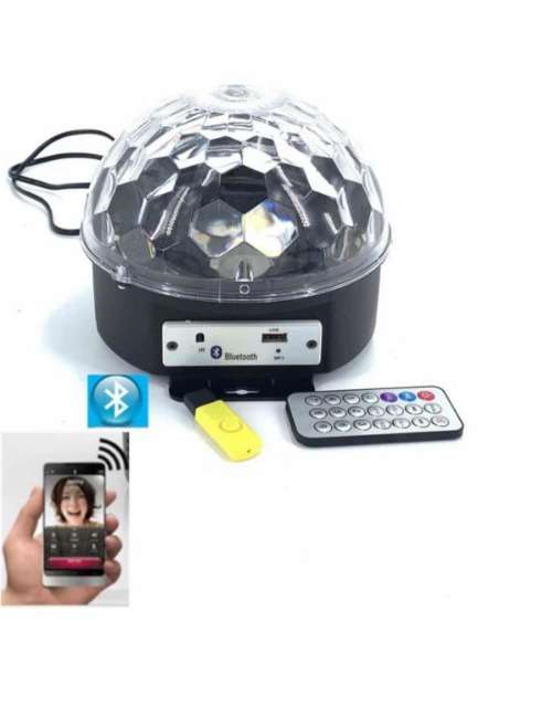 Crystal Magic Ball Light with Bluetooth & Remote/disco light