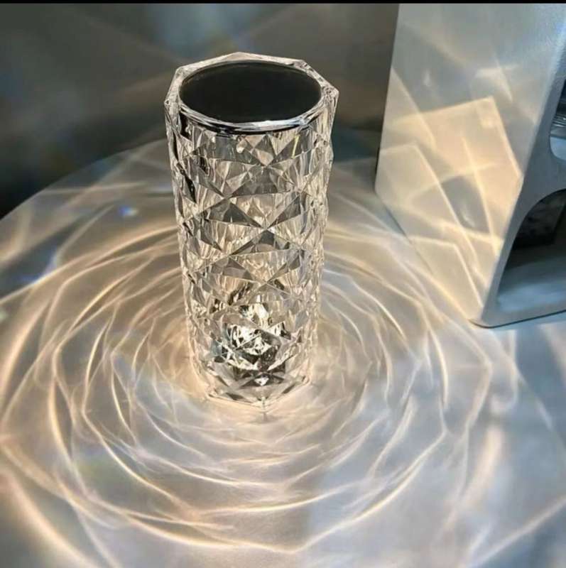 Rose Diamond Crystal Multicolour Touch Lamp