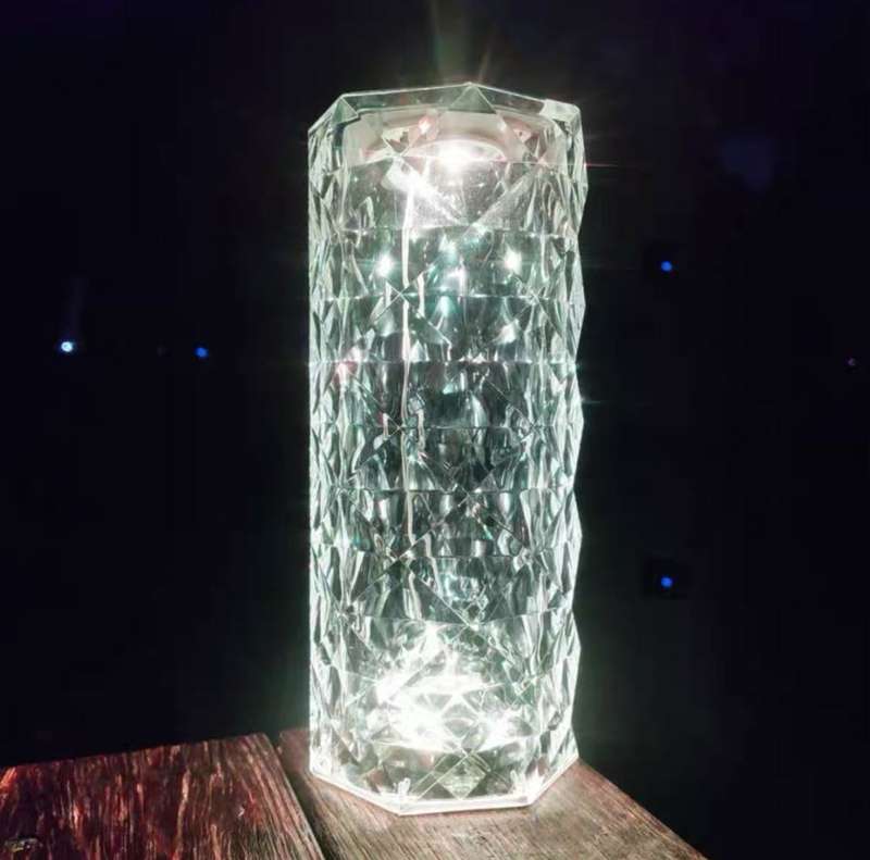 Rose Diamond Crystal Multicolour Touch Lamp