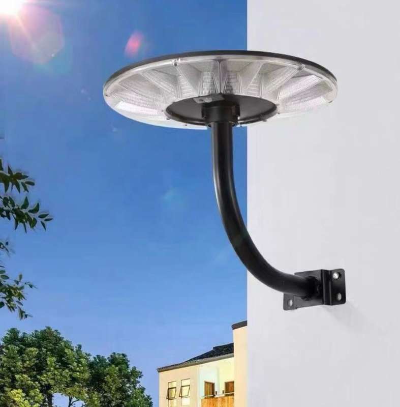 solar street light mounting bracket pole (black)