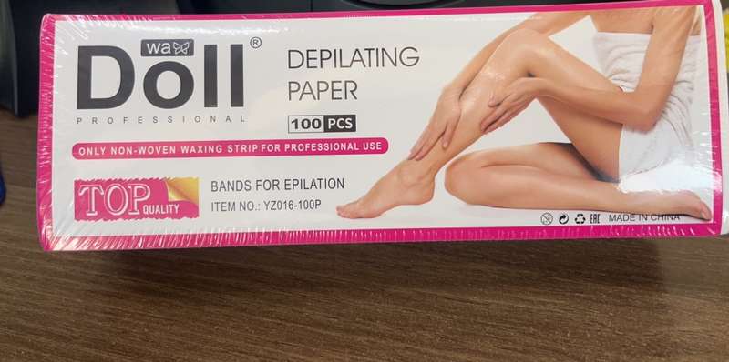 2x Non woven Depilatory Waxing Paper Strips - 100 Strips