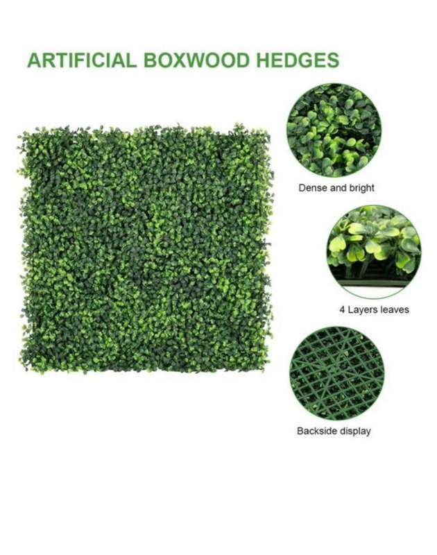 Artificial Ivy Hedge Floor Or Wall Segments - 60x40cm