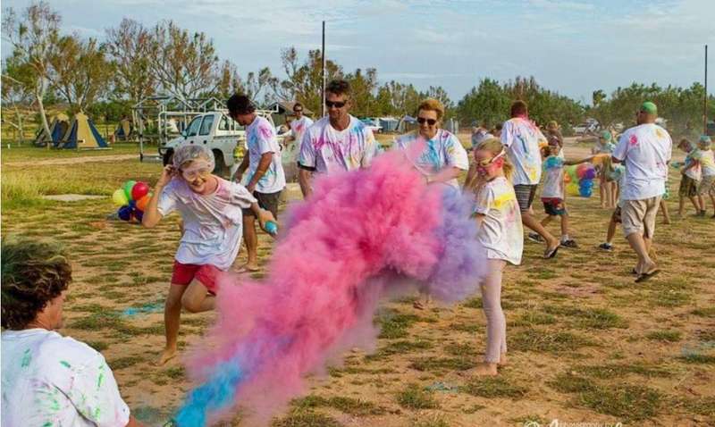 Smoke Confetti Canon Smoke Bomb Colour Run Powder Gender Reveal 2pack