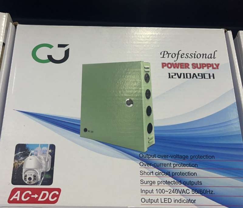 12v 10A 9CH CCTV Power supply
