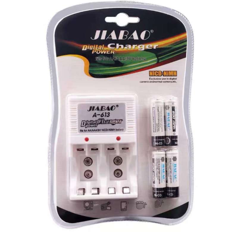 Digital charger power fits for AA/AAA/9V