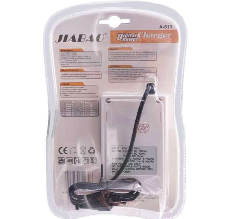 Digital charger power fits for AA/AAA/9V