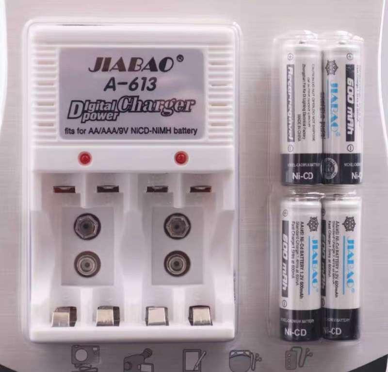 Digital charger power fits for AA/AAA/9V
