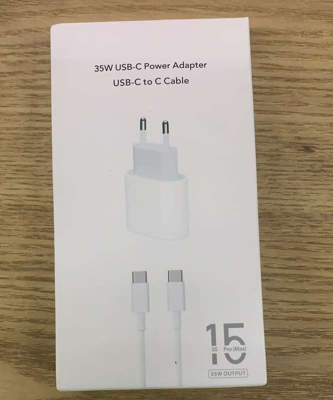 35w usb-c power adapter usb-c to c cable