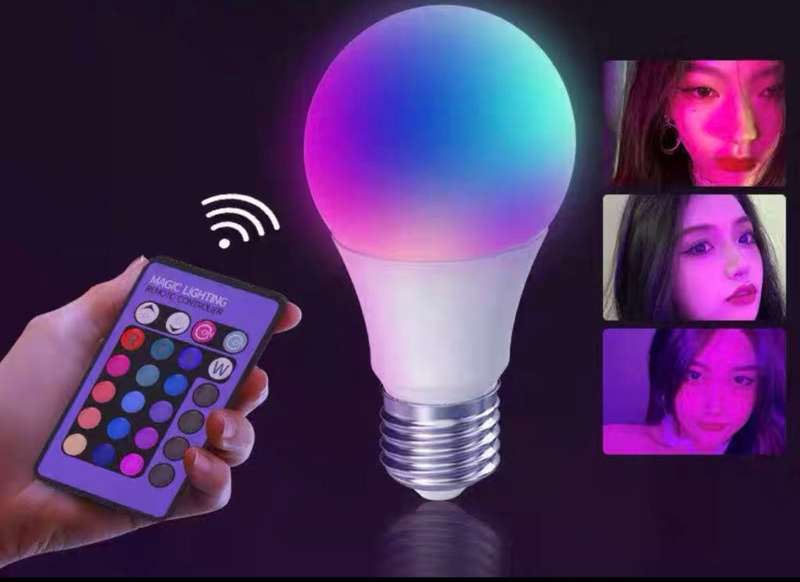 LED - White and Colour Changing RGB Light Bulb - Bayonet