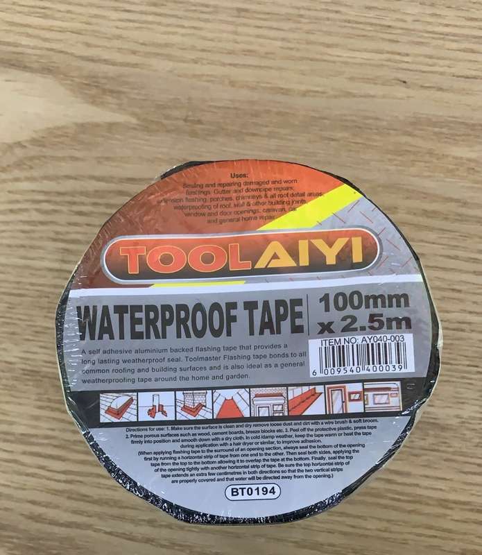 waterproof tape 100mm*2.5m -black