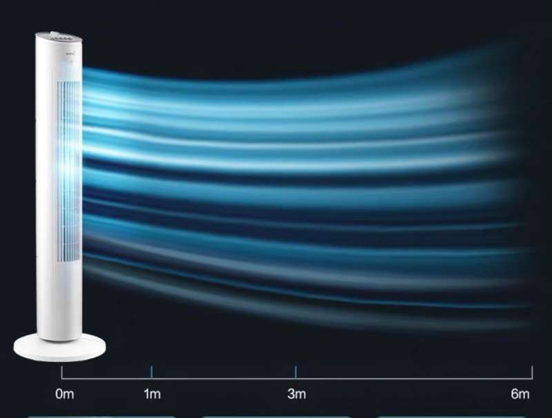 45w 3 speed Oscillating Portable Tower Fan
