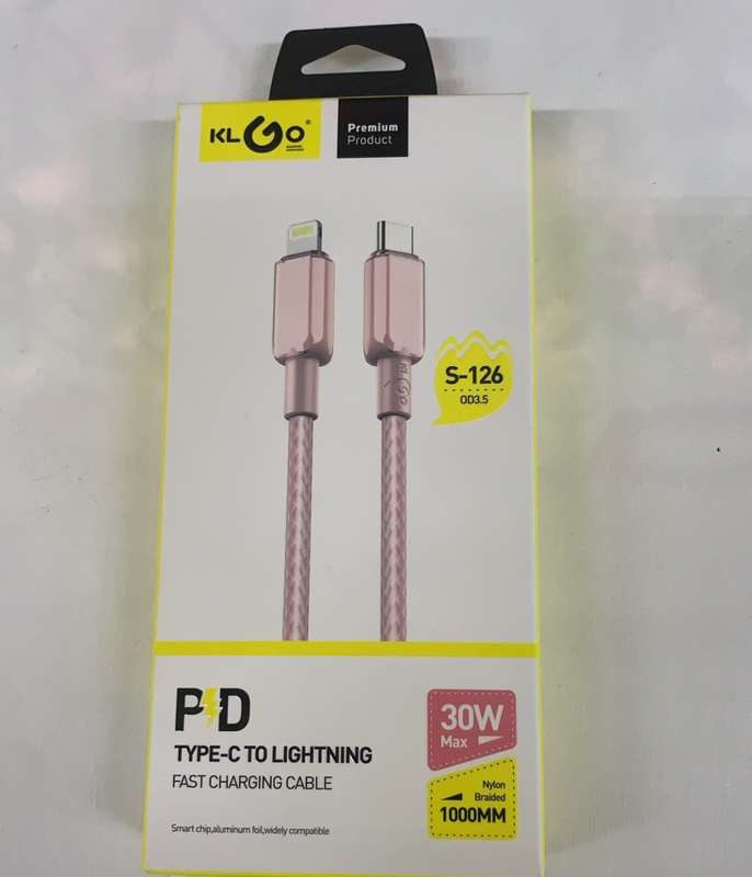 30W TYPE C TO Lighting charger cable /fast charging cable