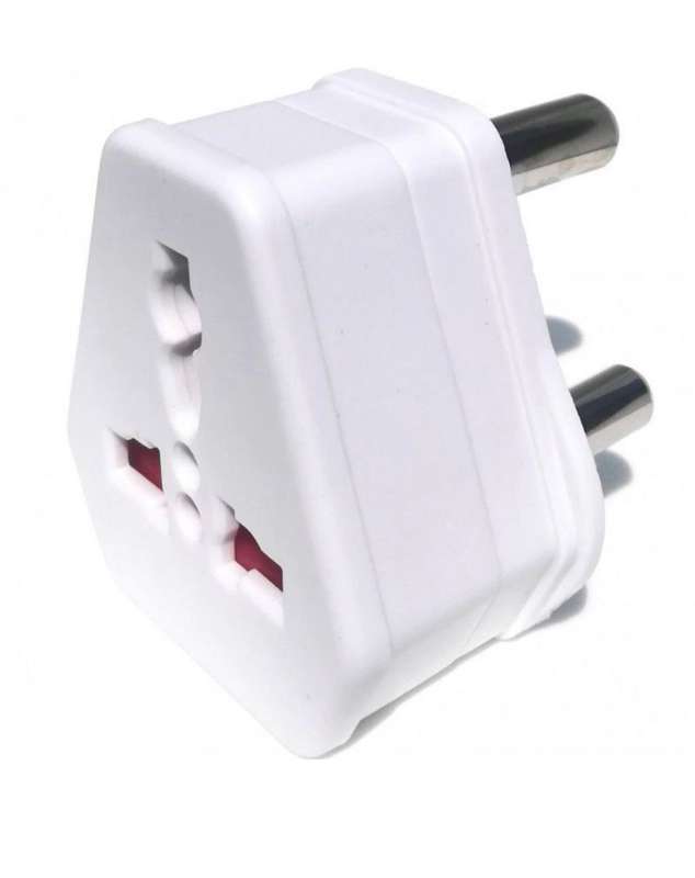 Universal Travel Adaptor to  3 Pin SA Plug - White
