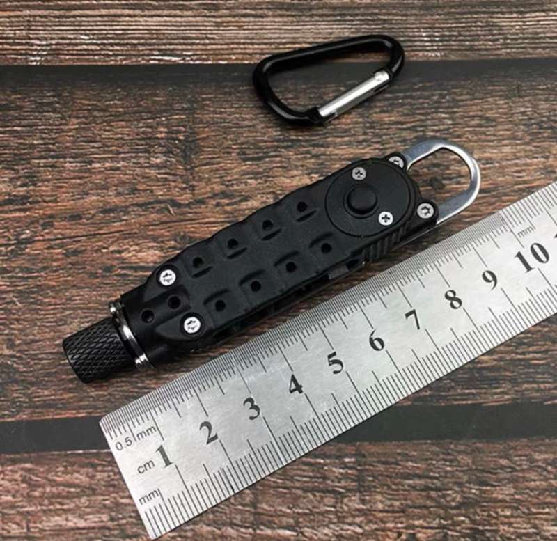 Multi Tool Screwdriver Hex Bit Carrier with Carabiner Keychain