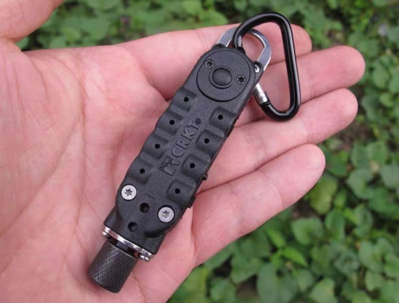Multi Tool Screwdriver Hex Bit Carrier with Carabiner Keychain