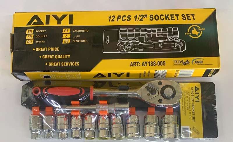 AIYI 12PCS 1/2` Socket set