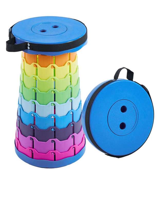 Portable Retractable Folding Stool Telescopic Outdoor Seat Foldable Chairs
