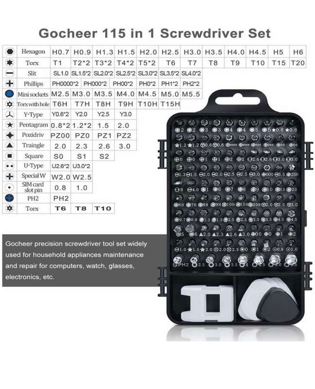 Multipurpose Magnetic Precision Screwdriver Bits & Mini Tool Kit