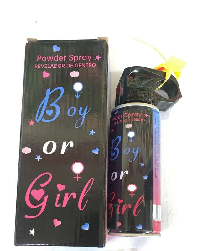 Bottle Of Gender Reveal Powder Spray Baby Gender Reveal Party Supply