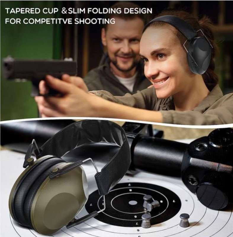 Tac Force Earmuffs with NRR 21dB Noise Cancelling Safety Shooting Range