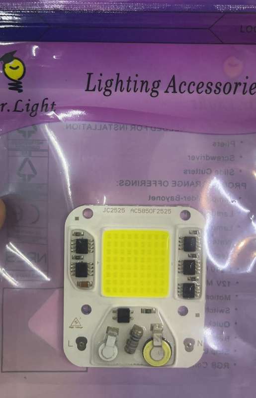 50 Watt Replacement LED Floodlight COB Chip | Flood Light Repair | Cool White 6000K
