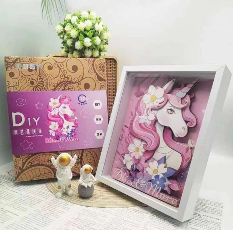 DIY Unicorn  Arts Crafts Kit & Frame