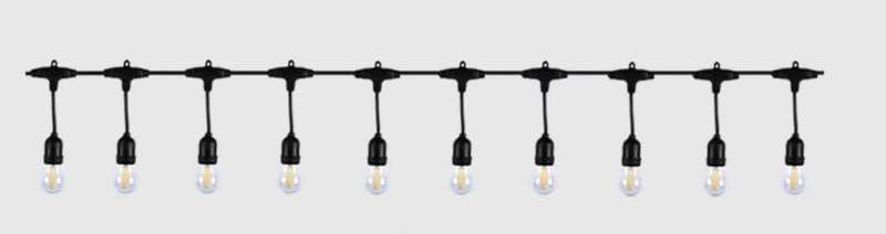 Lighting Outdoor LED Festoon Vintage 12 Blub String Lights 7.5M