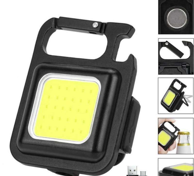 Rechargeable keychain light
