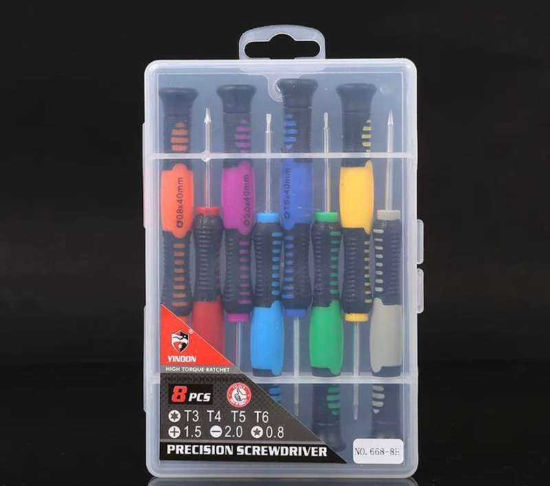 8 in 1 Precision Pocket Screwdriver Repair Tools Set