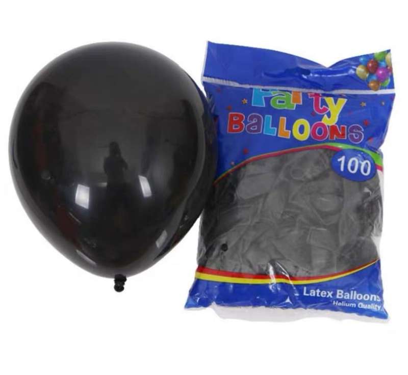 100pcs balloon /black