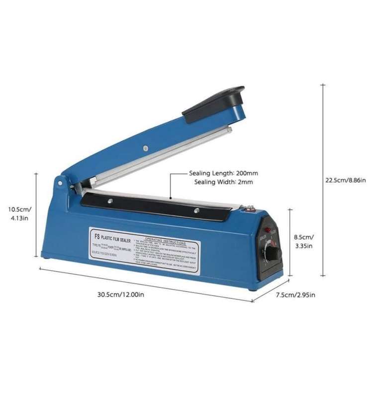 200mm impulse sealer fro PP/PE BAGS