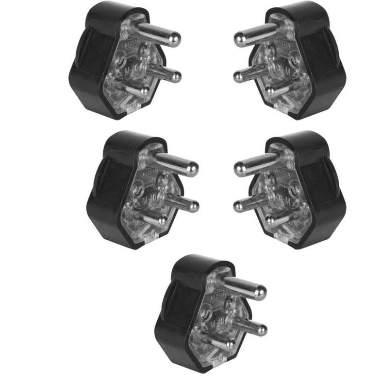 3 Pin Plug Top(Rubber)Redisson 5Pcs