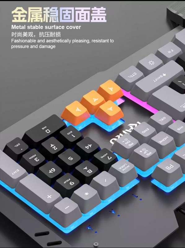 Colourful Backlit Keyboard and Mouse Combo