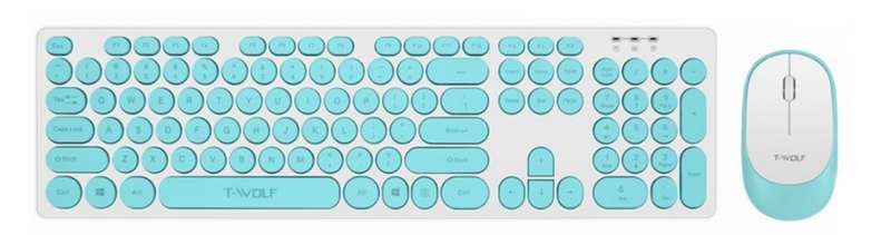 T.Wolf Wireless Keyboard and Mouse Set