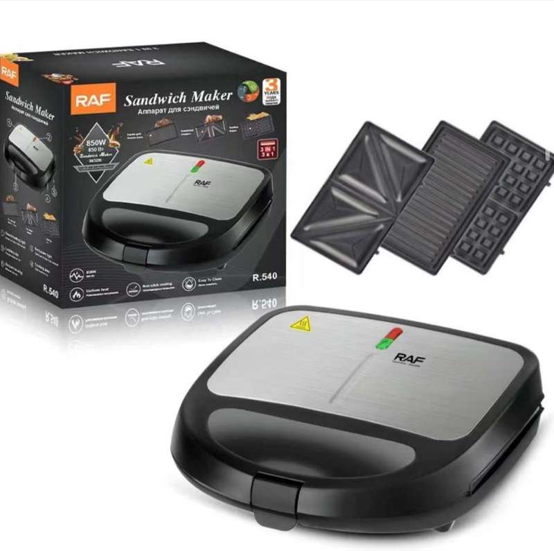 RAF 3 in 1 Sandwich Maker,Waffle Maker,Panini Grill