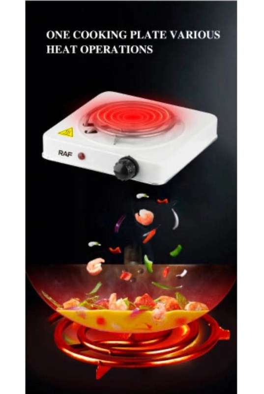 RAF Single Electric Plate Stove 8010B