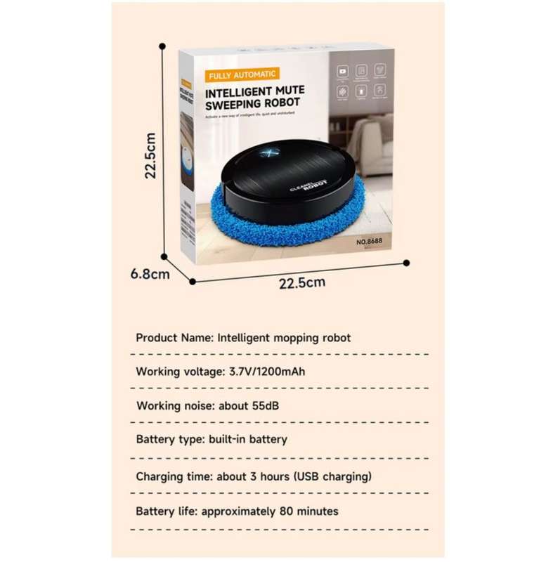 Intelligent Mopping Robot Sweep