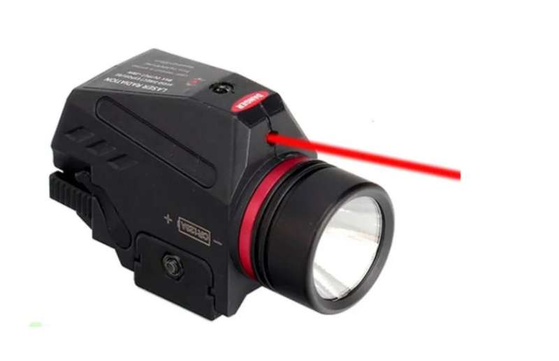 Tactical LED Flashlight Red Laser for 20MM Rail Mini Glock Pistol