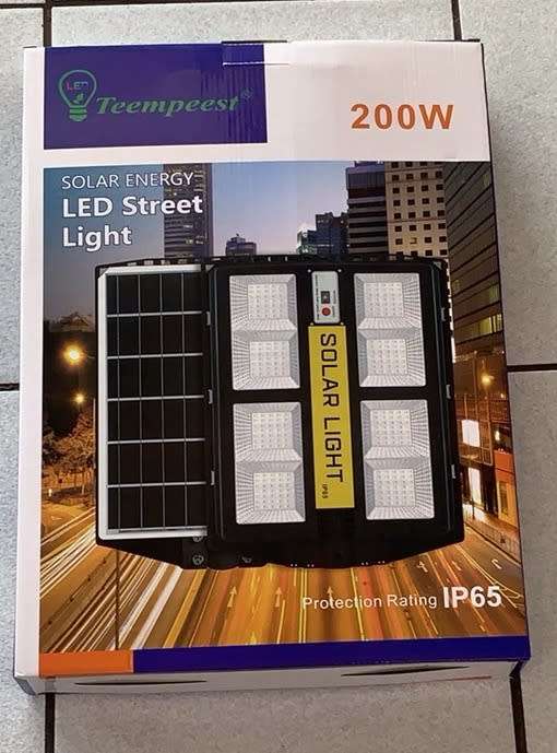 200W LED Solar Street Light With Panel